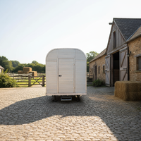 Remorque pour chevaux, norme australienne, cadre en aluminium, écurie mobile, remorque robuste pour le transport de bétail, isolée