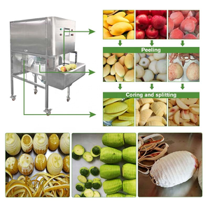 Machine à éplucher automatique en acier inoxydable à haute productivité pour fruits et légumes, pompe pour noix de coco, avocat, melon, orange, kiwi, poire - Product Image 5