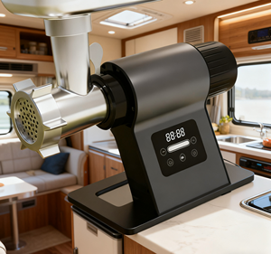 Hachoir à viande électrique domestique et professionnel transfrontalier, fonctionnement silencieux, moteur DC, construction en acier inoxydable, vitesses réglables - Product Image 4