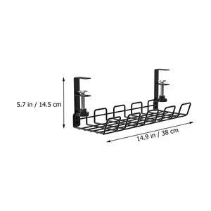 Wire <strong>Basket</strong> <strong>Shelf</strong> Under Table Storage Rack Wire Desk Cable Under Management Tray Cord Organizer Rack Wire Cable <strong>Shelf</strong> <strong>Basket</strong> - Product Image 6