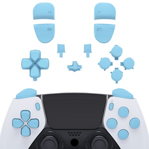 EXtremeRate - Juego Completo de Botones de Repuesto Color Azul Cielo Personalizados, Kits de Botones de Joystick para el Control Dualsense de PS5 Edge - Product Image 1