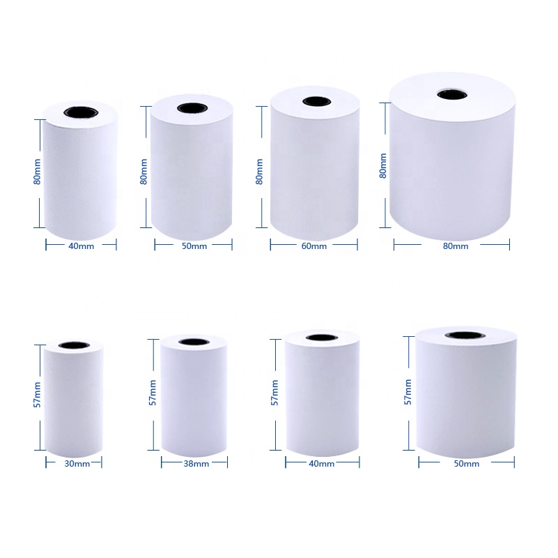 Manufacturer 2 1/4 x 50ft Pos Paper Till 80x80mm Cash Register Thermal Paper Roll