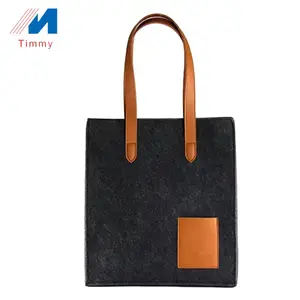 Custom Colorful Felt Basket Lady-Style Sturdy Shopping and Toy Bag for Summer and Winter for Newspaper Firewood Picnic