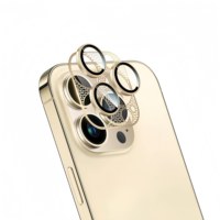 Protecteur d'objectif d'appareil photo Cicada Wing AR anti-reflet pour iPhone 14 15 16 17 18 Pro Max, en métal, tout-en-un, installation facile