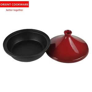 <span class=keywords><strong>Tajine</strong></span> <span class=keywords><strong>en</strong></span> <span class=keywords><strong>fonte</strong></span> émaillée avec couvercle conique fermé <span class=keywords><strong>en</strong></span> <span class=keywords><strong>fonte</strong></span> émaillée - Product Image 1