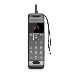 뜨거운 판매 휴대 전화 스타일 bt 스피커 안테나 라디오 휴대용 스피커