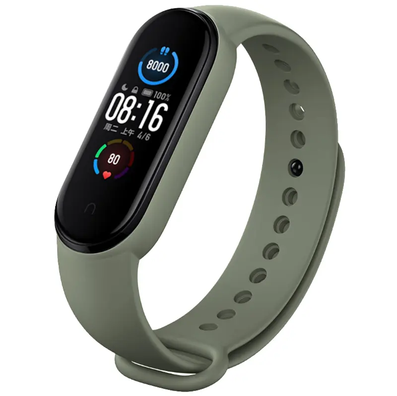 Good Quality Replaceable Sport Fitness Rubber Silicone Bracelet For Mi Band 6 5 4 3 Smart Watch Band For Xiaomi