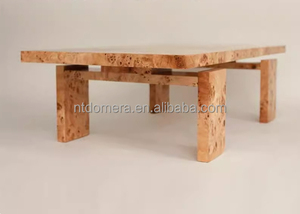 Mesa de Centro Flotante Moderna y Duradera de Estilo Fauvista con Tapa de Vidrio, Diseño Rectangular para Sala de Estar, Juego de Muebles para el Hogar - Product Image 2