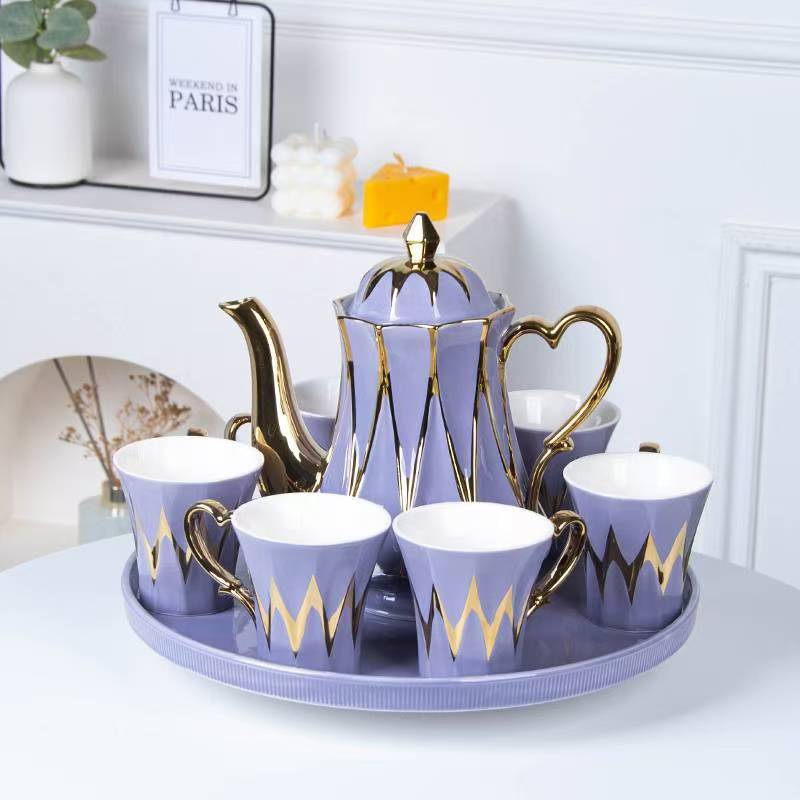 Ensemble de huit disques rotatifs violets [coffret cadeau]