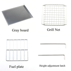 New Stainless Steel Wood Stove Outdoor <strong>Mini</strong> <strong>Charcoal</strong> Stove, BBQ <strong>Grill</strong> Set and Camping Stove <strong>Mini</strong> - Product Image 2