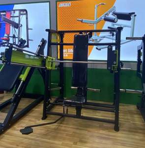 Ejercicio de pecho comercial Smith Machine <span class=keywords><strong>Crossmax</strong></span> Fitness Equipment ASJ Gym Estación multifuncional - Product Image 5