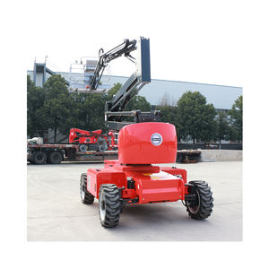 รถเทรลเลอร์ยกรถกระเช้ากระเช้ากระเช้ากระเช้ากระเช้ากระเช้ากระเช้ากระเช้ายกรถยกบูมลิฟท์ไฟฟ้าแบบลากได้ได้รับการรับรอง CE - Product Image 3