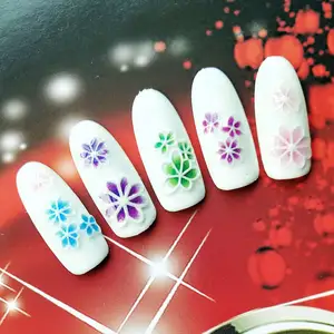Adesivi per unghie in rilievo 5D Nail Art Foil color gradient Stickers decalcomanie Designer Manicure Decoration K1
