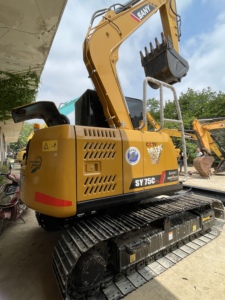 Pelle de chantier de haute qualité, d'occasion, fabriquée en Chine, Sany Sy75C 75C Pro, moteur ISUZU, excavatrice à bas prix - Product Image 2