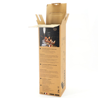 Boîte d'emballage de lampe LED en kraft écologique, boîte en carton de vente au détail haute avec poignée