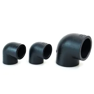 Pe Pipe Fittings China Manufacturer Hdpe Fittings All Sizes Plastic Black HDPE Pipe Fittings