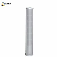 Professioneller 55W Outdoor Wasserdichter Säulenlautsprecher 110V PA-System Wetterfester Aluminium-Lautsprecher für Stadion und Park