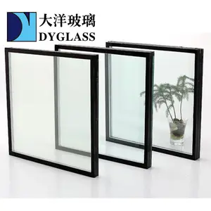 China high quality low e insulating glass safety tempered triple glazed insulated units glass for Skylights