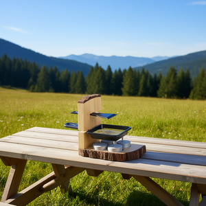 Ensemble de raclette en bois 7 pièces pour faire fondre le fromage, idéal pour la cuisson en extérieur - Product Image 3