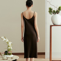 Robe longue élégante haut de gamme en soie de mûrier, taille élastique, style vintage, transparente, antistatique, pour printemps/été