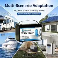 Batterie au lithium solaire 24V 12V 100Ah 200Ah 300Ah 400Ah à décharge profonde, Lithium Fer LifePo4, pack de batteries au lithium 12V, stock UE Pologne