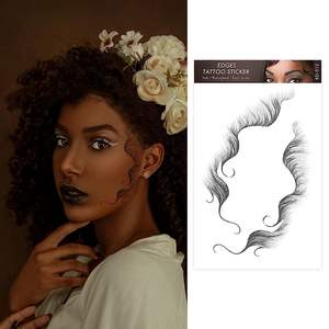 Adesivi per tatuaggi per capelli per bambini 26 stili Edge capelli ricci per tatuaggi da donna con frangia moda fai da te Hairstyling - Product Image 3