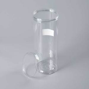Clear PET Plastic <b>Jar</b> Round Screw Cap Storage Container Custom Logo Packaging for Baby Pet Food <b>Cookies</b> Cake - Product Image 4