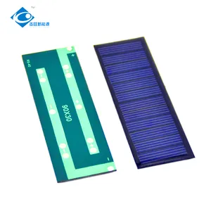 定制迷你太阳能电池板充电器6v环氧太阳能电池板0.35瓦户外轻质硅太阳能模块ZW-9030-6V