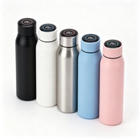 Bouteille d'eau intelligente de 500 ml avec affichage de la température LED, thermos pour cadeau