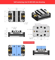 Étau de précision manuel auto-centrant à mâchoires souples HY Precision Chinese Dianjin DJ-80120