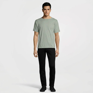 Camiseta de Verano Transpirable y Ecológica al por Mayor, Camisetas de Algodón para Hombre, Suaves, con Impresión Personalizada, Servicio OEM, Manga Larga, Camiseta Barata - Product Image 1