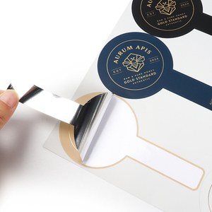 Bao Bì Thực Phẩm Mật Ong Chai Con Dấu Dán Không Thấm Nước Dính Vinyl Thực Phẩm Tùy Chỉnh Biểu Tượng Dán Cho Jar Và Container Niêm Phong - Product Image 2