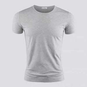 Herren Kurzarm T-Shirt Sommer Einfarbig Lässiger Rundhals Slim Fit Atmungsaktives Lauf-T-Shirt für Männer - Product Image 4