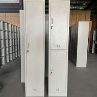 Armoires en acier, couleur métal noir, armoire en acier avec casier à porte simple très populaire