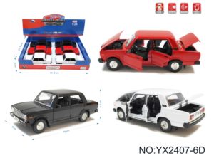 <span class=keywords><strong>Coche</strong></span> de juguete a escala 1:24, vehículo de simulación alta, <span class=keywords><strong>Lada</strong></span> 2107 2106 - Product Image 6
