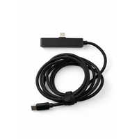 Soporte Invisible para Teléfono Móvil de 60W 3A, Cable de Carga Rápida USB Tipo-C con Cubierta de Nailon Blindada de Aluminio y Cobre Puro para Computadora