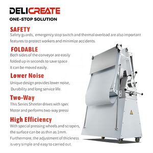 Laminadora De Masa Estilo Europeo A Precio De Fábrica, Máquina Industrial Eléctrica Para Panadería, Pan, Pizza Y Croissant - Product Image 3