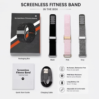Bildschirmloses Smartes Gesundheitsarmband Fitness-Tracker-Uhren KI-Tragbare Geräte Stressüberwachung Schrittzähler Kalorienzähler für Männer