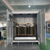 Transformateur triphasé isolé de type sec 500kVA 800kVA 380V vers 220V 415V 480V élévateur/abaisseur 50/60Hz à haut rendement