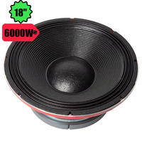 Subwoofer H-18BH600 OEM de Alta Potencia de 18 Pulgadas, 3000-6000 W, con Canasta de Aluminio Fundido a Presión, 8 Ohmios, Sensibilidad de 98 dB para Graves Profundos
