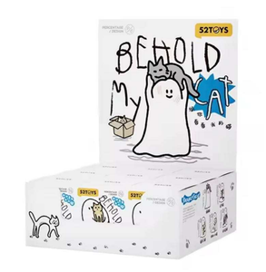 Auténtico Set Completo <span class=keywords><strong>de</strong></span> 9 Figuras Sorpresa 52TOYS Ghody Serie Behold My Cat, Lindas Figuras <span class=keywords><strong>de</strong></span> Gatos Fantasma Curativos, Adorno <span class=keywords><strong>de</strong></span> Escritorio, Regalo - Product Image 1