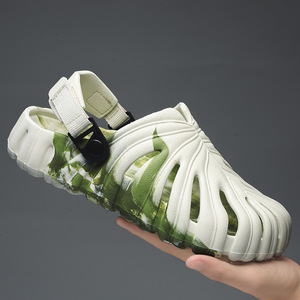 รองเท้าแตะแบบสวมสำหรับฤดูร้อน รุ่นยูนิเซ็กซ์ พื้นหนา ใส่ได้ทั้งในบ้านและนอกบ้าน ทำจากไม้ไผ่ - Product Image 1