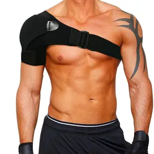 Soporte de hombro protector transpirable personalizado, soporte ajustable para lesiones
