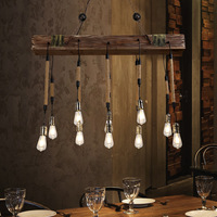 Lustre industriel rétro rustique à 5 lumières Style Steampunk Vintage métal tuyau d'eau suspension lampe en fer matériel pour hôtels