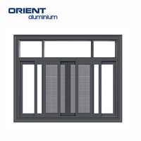 Fenêtre coulissante avec moustiquaire Stores Cadres en aluminium Fenêtres et portes grillées Fenêtre coulissante verticale et cadre de porte