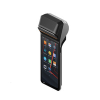 Terminal de point de vente tout-en-un Android portable avec imprimante thermique d'étiquettes, écran tactile et mini-imprimantes thermiques de reçus
