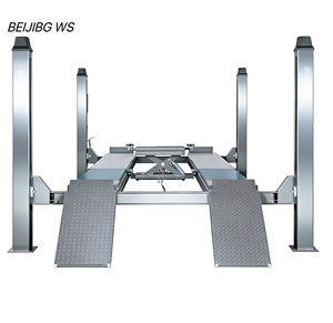 Pont élévateur hydraulique 4 colonnes BEIJING WS 4000kg/5000kg, robuste, pour alignement de roues et entretien de véhicules, certifié CE - Product Image 1