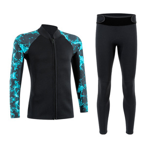 <span class=keywords><strong>Combinaison</strong></span> de <span class=keywords><strong>surf</strong></span> 3mm néoprène manches longues <span class=keywords><strong>2</strong></span> pièces veste fermeture éclair avant <span class=keywords><strong>combinaison</strong></span> de plongée - Product Image 2