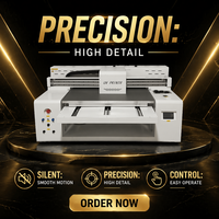 Nueva Impresora UV Plana Automática 9060 para Tarjetas, Personalizable, para Placas de Identificación, Alta Productividad, Pantalla Táctil, para Teléfonos Móviles