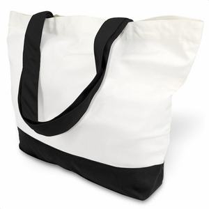 Sac fourre-tout vierge en toile de coton réutilisable et recyclable de 12 oz, de haute qualité, avec logo personnalisé, certifié ISO9001/BSCI/GRS, poignée en corde, faible coût - Product Image 1